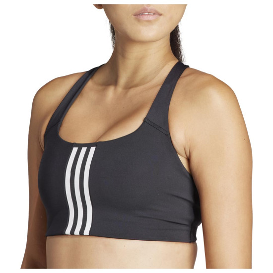 Adidas Γυναικείο μπουστάκι Powerimpact Medium-Support 3-Stripes Bra